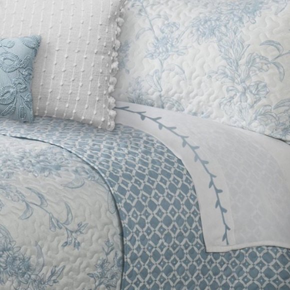 Brand New 3-Piece Dream Blue Quilt Set  • DoubleQueen (DQ) Size - Picture 2 of 4